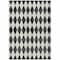 Homeroots 5' X 8' Black Geometric Washable Indoor Outdoor Area Rug 577014 - alternate 2