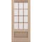 Doornmore G7512, 37.75" x 82" ( 36" Door) Right Hand, Mahogany SDL 12 Lite 3/4 Lite Exterior Door G7512-SW-3680_1_RI - alternate 1