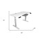 Homeroots 63" Adjustable White Standing Desk 558234 - alternate 2