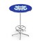 Holland Bar Stool Co 42" Chrome U.S. Coast Guard Pub Table, 36" dia. Top L216C4236CstGrd - alternate 1