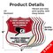 Signmission Bilingual 24 Hour Surveillance Shield Si, 6 inch X 6 inch, Vinyl Decal, 5PK SHI-D-5PACK-6-363 - alternate 2