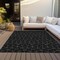 Homeroots 8' X 10' Black And Ivory Geometric Washable Indoor Outdoor Area Rug 596719 - alternate 2