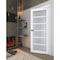 Sartodoors Interior Solid French Door Frosted Glass White 30x80 Solid Core Modern Interior VEREGIO7602ID-WS-30 - alternate 2