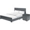 Homeroots Two Piece Charcoal Solid and Manufactured Wood Bedroom Set 569377 - alternate 2