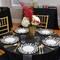 Smarty Had A Party 7.5" White w/Black Dalmatian Spots Round Dispos. Plastic Appetizer/Salad Plates (120 Plates), 120PK 957BG-CASE - alternate 1