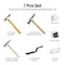 Groz Usa Groz 7 Piece Auto Body Repair Hammer Kit KIT/BFT/7/HW/ST - alternate 2