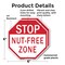 Signmission Stop Nut-free Zone, 6 inch X 6 inch, Plastic Sign, 2PK OC-P-2PACK-6-119 - alternate 2