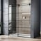 Fab Glass And Mirror Marcella Single Sliding Shower Door with Reversible Handle 44in- 48in W x 76in H - 3/8in Thick Fram SHMR-48-76MB - alternate 2