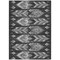 Homeroots 5' X 8' Black Charcoal And Silver Southwestern Washable Indoor Outdoor Area Rug 587801 - alternate 2