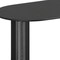 Homeroots 79" Black Solid Wood Double Pedestal Base Oval Dining Table 712132 - alternate 2