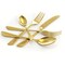 Megachef Gibbous 20 Piece Flatware Utensil Set, Stainless Steel Service for 4 in in Gold MCFW-GIBBOUS-GOLD - alternate 2