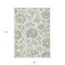 Homeroots 8' X 10' Ivory Gray And Gold Floral Washable Indoor Outdoor Area Rug 589479 - alternate 2