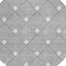Homeroots 8' Gray And Ivory Round Geometric Washable Indoor Outdoor Area Rug 594709 - alternate 2