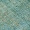 Homeroots 8' Teal Blue And Ivory Round Abstract Washable Indoor Outdoor Area Rug 631103 - alternate 2