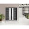 Vdomdoors Front Exterior Prehung Metal-Plastic Double Doors / MANUX 8088 Antracite / Office Commercial and Re MANUX8088DEXD-ANT-LH-W72xH80 - alternate 2