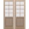 Doornmore G5008, 74.5" x 98" ( 2x36" Door) Left Hand, Mahogany SDL 8 Lite, 1/2 Lite Exterior Door G5008-SW-3696_2_LI - alternate 2