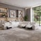 Homeroots White Italian Leather Power Reclining U Shaped Eight Piece Corner Sectional With Console 366364 - alternate 1