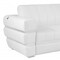 Homeroots 89" White Italian Leather Sofa With Silver Legs 476522 - alternate 2