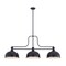 Z-Lite Melange Matte Black 3 Light Billiard 725-3MB-D12MB+HBR - alternate 2