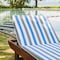 Hospeco Cabo Cabana Chaise Cover 30x85 Grey/Navy - Pack of 2, 2PK P-CC-CC-GY/NV - alternate 2