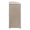 Happimess Chloe 15.56-Gallon All-Weather Wicker/Metal Corner Hideaway Outdoor Trash Can, Light Pink/White HPM1200D - alternate 2