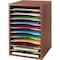 Safco Vertical Desktop Organizer, Cherry, 15 lb. 9419CY - alternate 1