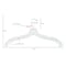 Nahanco 17in White Hi-Impact Plastic Heavy Weight Shirt Hanger w/ Washer, 100PK 1500WW - alternate 2