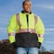 Game Workwear Hi-Vis Quilted Jacket, Full Front Zipper, Hi Vis Lime, M 1275 - alternate 1