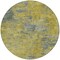 Homeroots 8' Gold Green And Gray Round Abstract Washable Indoor Outdoor Area Rug 603589 - alternate 2