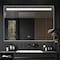 Homeroots 39" Clear Lighted Unframed Bathroom Vanity Mirror 564847 - alternate 2