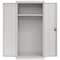 Sandusky Lee Wardrobe Storage Cabinet, 72 in H, 36 in W, 24 in D, Recessed, Keyed, Gray, 1 Shelves EAWR362472-05 - alternate 1