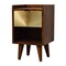 Homeroots 20" Brown Solid Wood One Drawer Nightstand 651578 - alternate 3