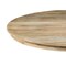 Homeroots 60" Natural Solid Wood Pedestal Base Round Top Dining Table 605986 - alternate 2