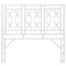 Bali & Pari Sampson Bohemian White Rattan Queen Size Standalone Headboard 251-13864-ZORO - alternate 2