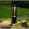 Gardenised 15.75-Inch Round LED Bollard Path Lights - Durable Decorative Aluminum Wired Landscape QI004596-16 - alternate 3
