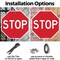Signmission Stop, 10 inch X 10 inch, Aluminum Metal Signs, 2PK OC-A-2PACK-10-315 - alternate 2