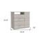Homeroots 36" Light Gray Four Drawer Combo Dresser With Open Shelf 544045 - alternate 3