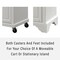 Crosley Lafayette Stainless Steel Top Portable Kitchen Island/Cart KF30022BWH - alternate 2