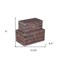 Homeroots Set of Two Brown Wood And Metal Box With Lid, 2PK 489351 - alternate 2
