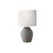 Monarch Specialties Lighting, 17"h, Table Lamp, Grey Resin, Ivory / Cream Shade, Contemporary I 9864 - alternate 1