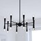 Vaxcel Drake 16-Light 29 in W Matte Black Mid-Century Modern Chandelier, Ceiling Pendant Fixture H0292R - alternate 2