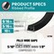 Do It Best 9/16'' X 10 Ft. Black X-Treme Rubber Weatherstrip Tape V27BKDB - alternate 3