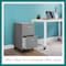 Space Solutions 14.25 in W 2 Drawer Mobile Vertical File Cabinet, Arctic Silver 16873 - alternate 2