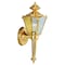 Boston Harbor 4003H-2 Outdoor Wall Lantern, 120 V, 60 W, Steel Fixture, Polished Brass Fixture 4003H2 - alternate 1
