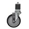 Service Caster 5'' SS Black Poly Wheel Swivel 1-5/8'' Expanding Stem Caster SCC-SSEX20S514-PPUB-BLK-158 - alternate 1