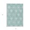 Homeroots 5' X 8' Turquoise Teal Blue And Ivory Medallion Washable Indoor Outdoor Area Rug 587771 - alternate 2