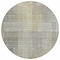 Homeroots 8' Taupe Beige And Brown Round Abstract Washable Indoor Outdoor Area Rug 588440 - alternate 2