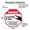 Signmission Warning Alligators in Area Do Not S, 10 Inch X 10 Inch, Vinyl Decal OC-D-10-339 - alternate 2