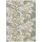 Homeroots 5' X 8' Ivory Wheat And Olive Green Botanical Leaves Washable Indoor Outdoor Area Rug 618407 - alternate 2