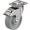 Blickle Swivel Plate Caster, Gray Nylon, 6", Brake, Overall Height: 7-1/2" LEX-POG 150XK-14-FI - alternate 1